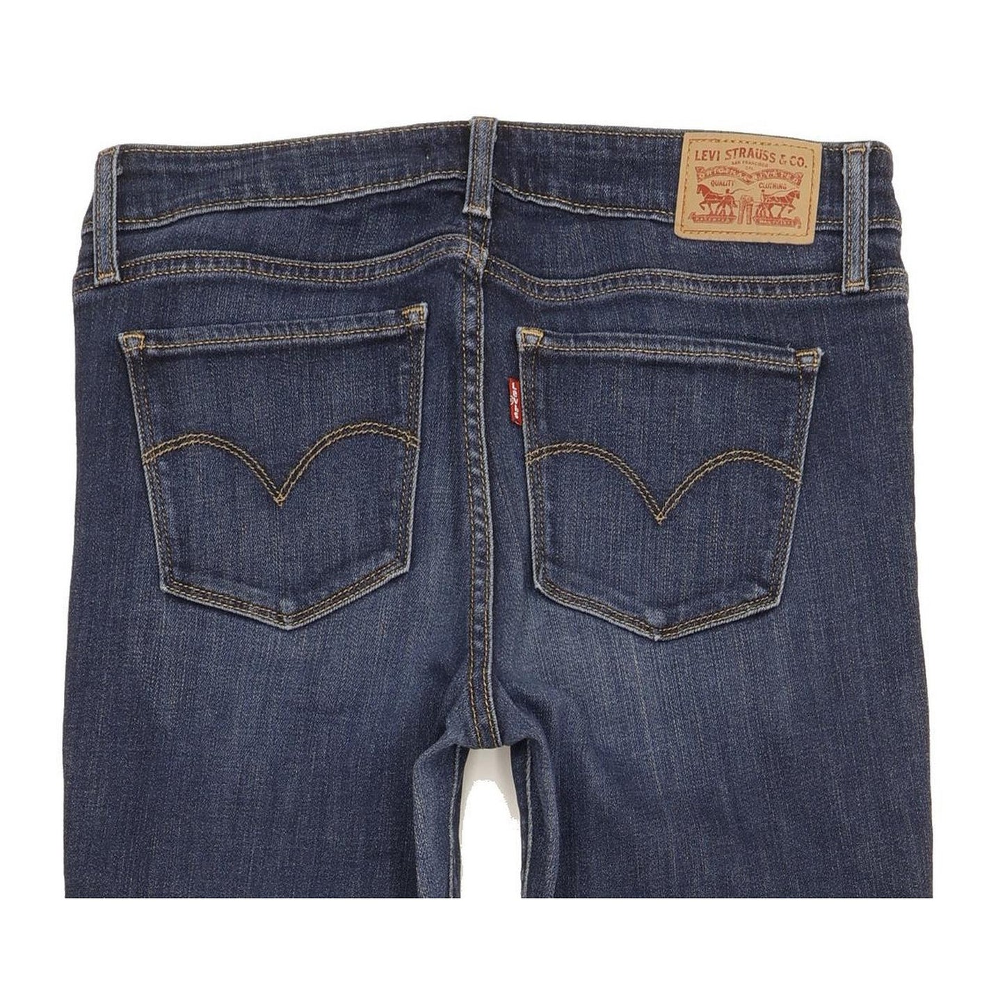 Levi's 714 Women Blue Straight Slim Stretch Jeans W28 L29