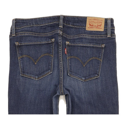 Levi's 714 Women Blue Straight Slim Stretch Jeans W28 L29