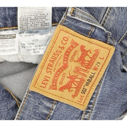 Levi's 502 Hi-Ball Men Blue Tapered Regular Stretch Jeans W29 L30