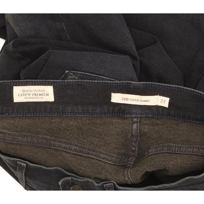Levi's 720 Super Women Navy Skinny Slim Stretch Jeans W27 L32