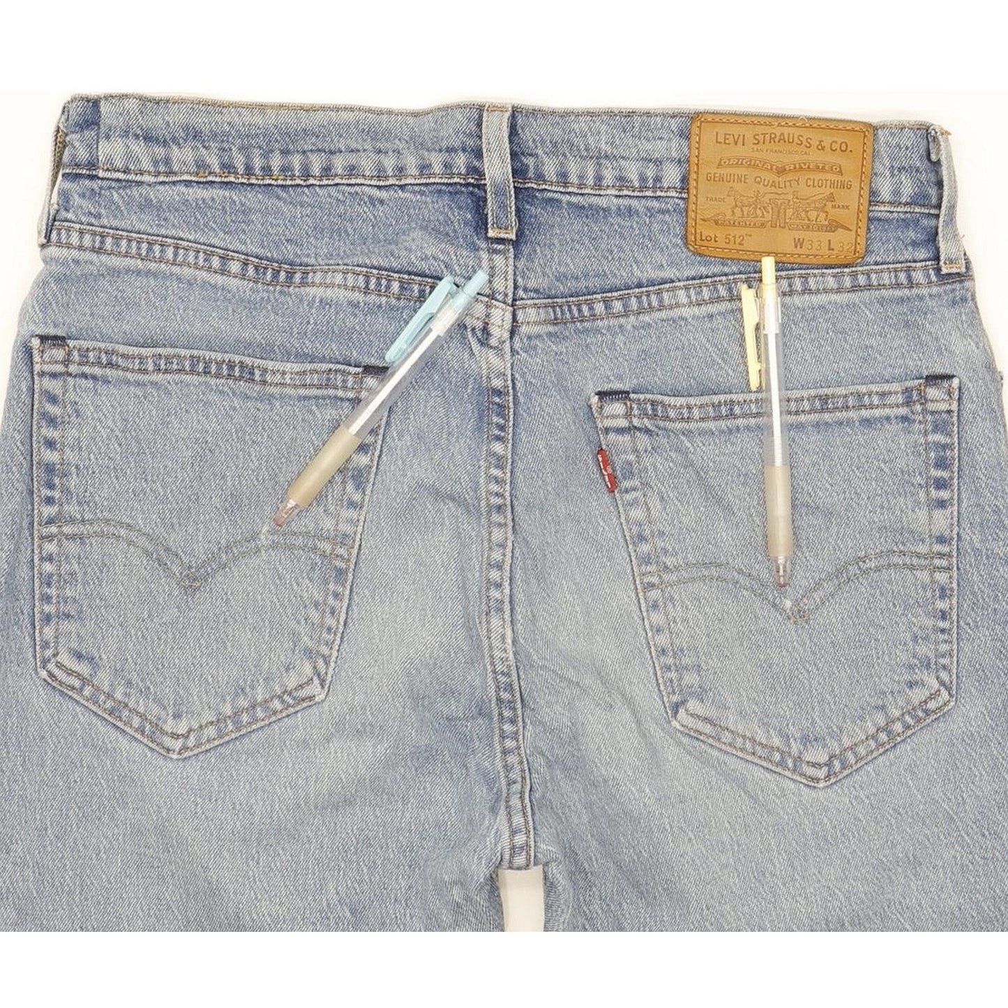 Levi's 512 Men Blue Tapered Slim Stretch Jeans W31 L31