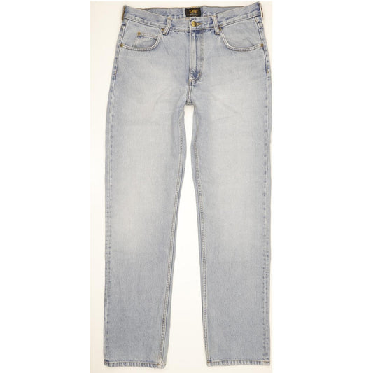 Lee Chicago Men Blue Straight Regular Jeans W34 L34