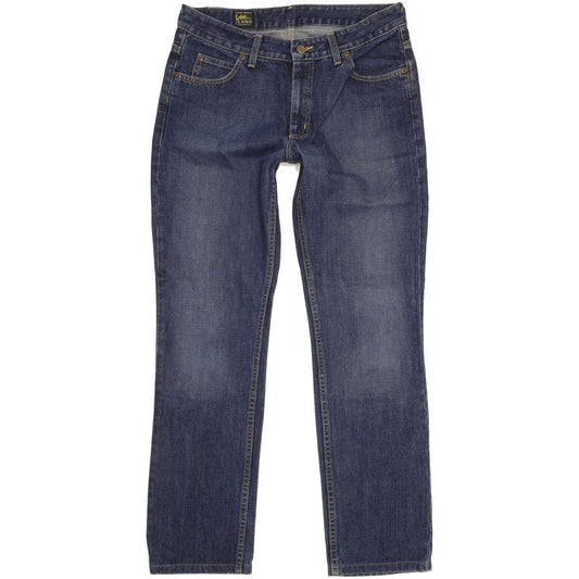 Lee Men Blue Straight Regular Jeans W32 L31