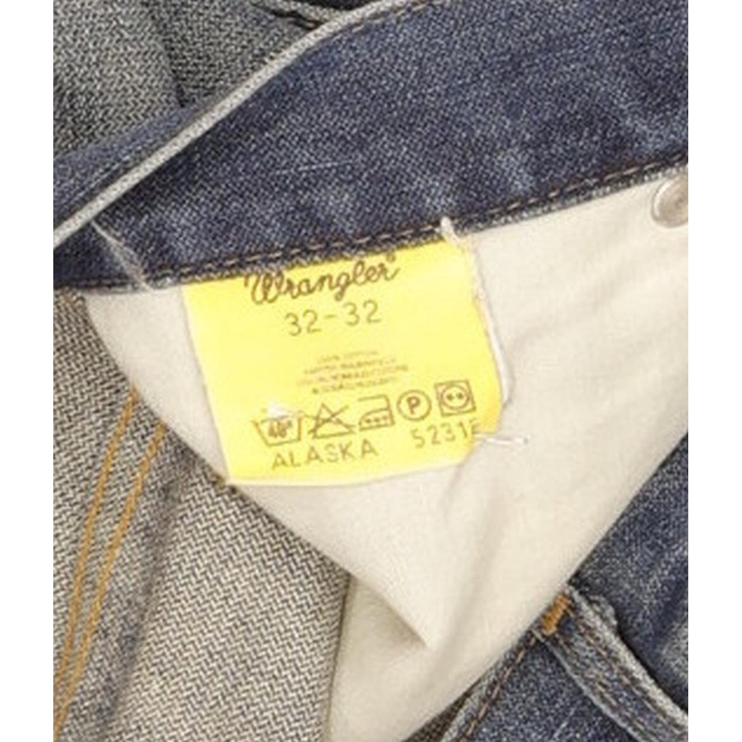 Wrangler Alaska Men Blue Straight Regular Jeans W32 L32