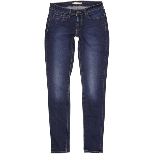 Levi's 711 Women Blue Skinny Slim Stretch Jeans W27 L33