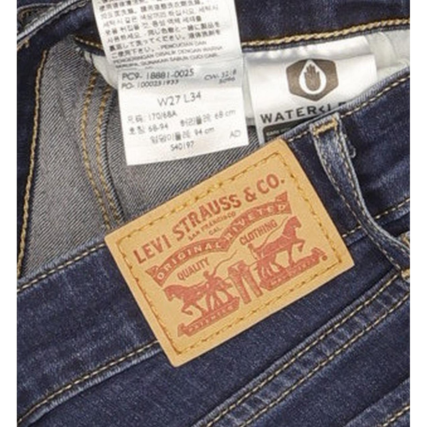 Levi's 711 Women Blue Skinny Slim Stretch Jeans W27 L33