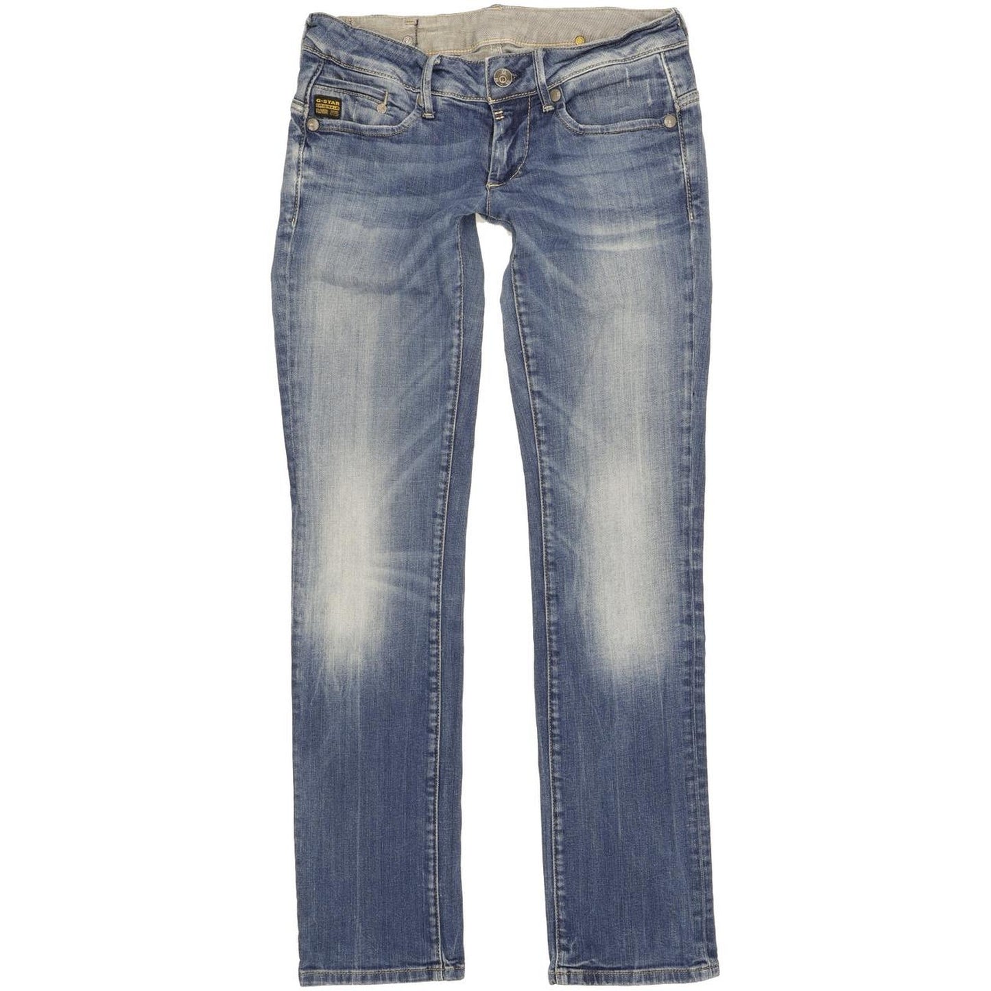 G-Star Midge Women Blue Straight Slim Stretch Jeans W28 L31