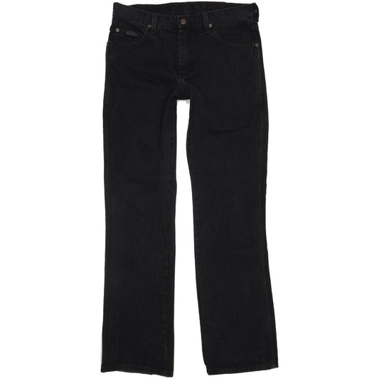 Wrangler Rexboro Men Black Straight Regular Jeans W33 L35