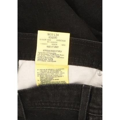 Wrangler Rexboro Men Black Straight Regular Jeans W33 L35