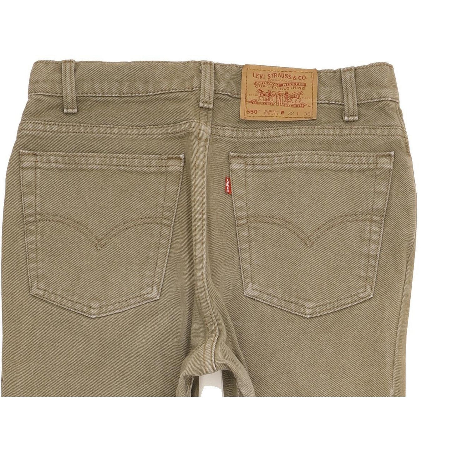 Levi's 550 Made in USA Men Khaki Tapered Relaxed Jeans W32 L30
