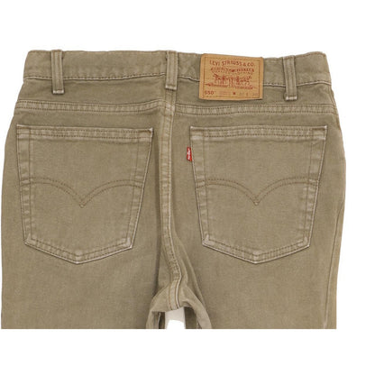 Levi's 550 Made in USA Men Khaki Tapered Relaxed Jeans W32 L30
