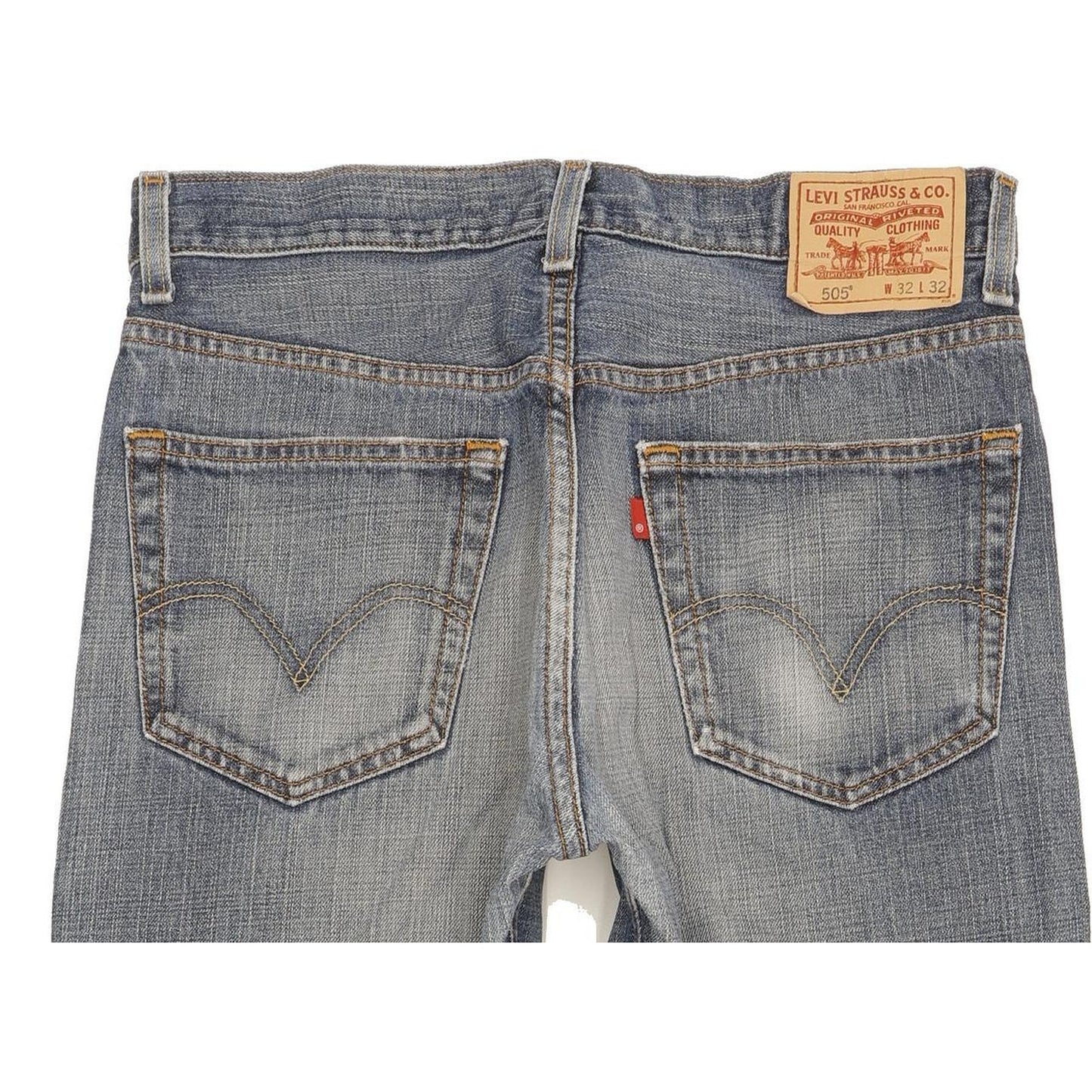 Levi's 505 Men Blue Straight Regular Jeans W32 L31