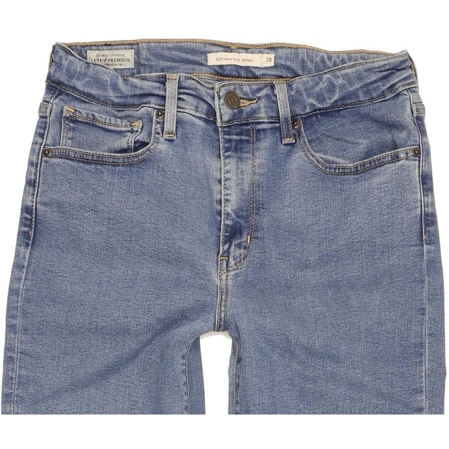 Levi's 721 Women Blue Skinny Slim Stretch Jeans W28 L28
