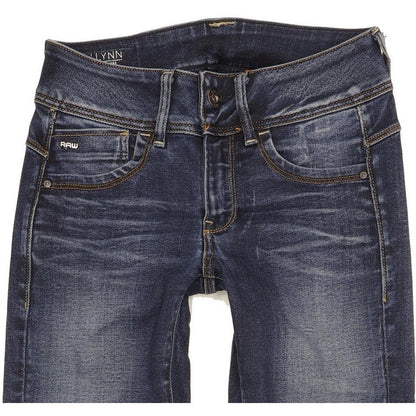 G-Star Lynn Women Blue Skinny Slim Stretch Jeans W24 L29