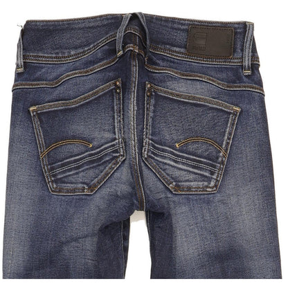 G-Star Lynn Women Blue Skinny Slim Stretch Jeans W24 L29