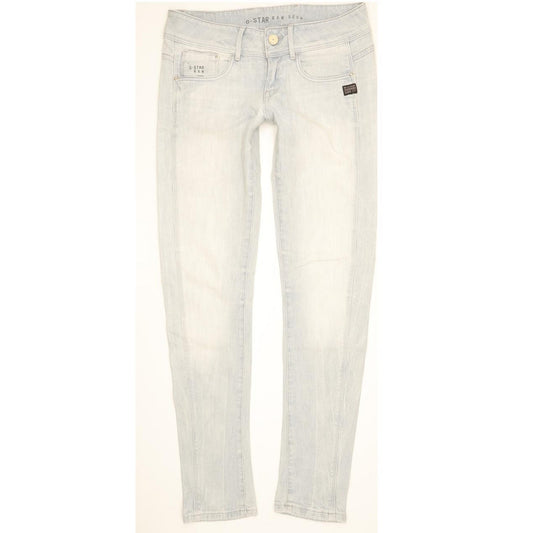 G-Star Women Blue Skinny Slim Stretch Jeans W29 L32