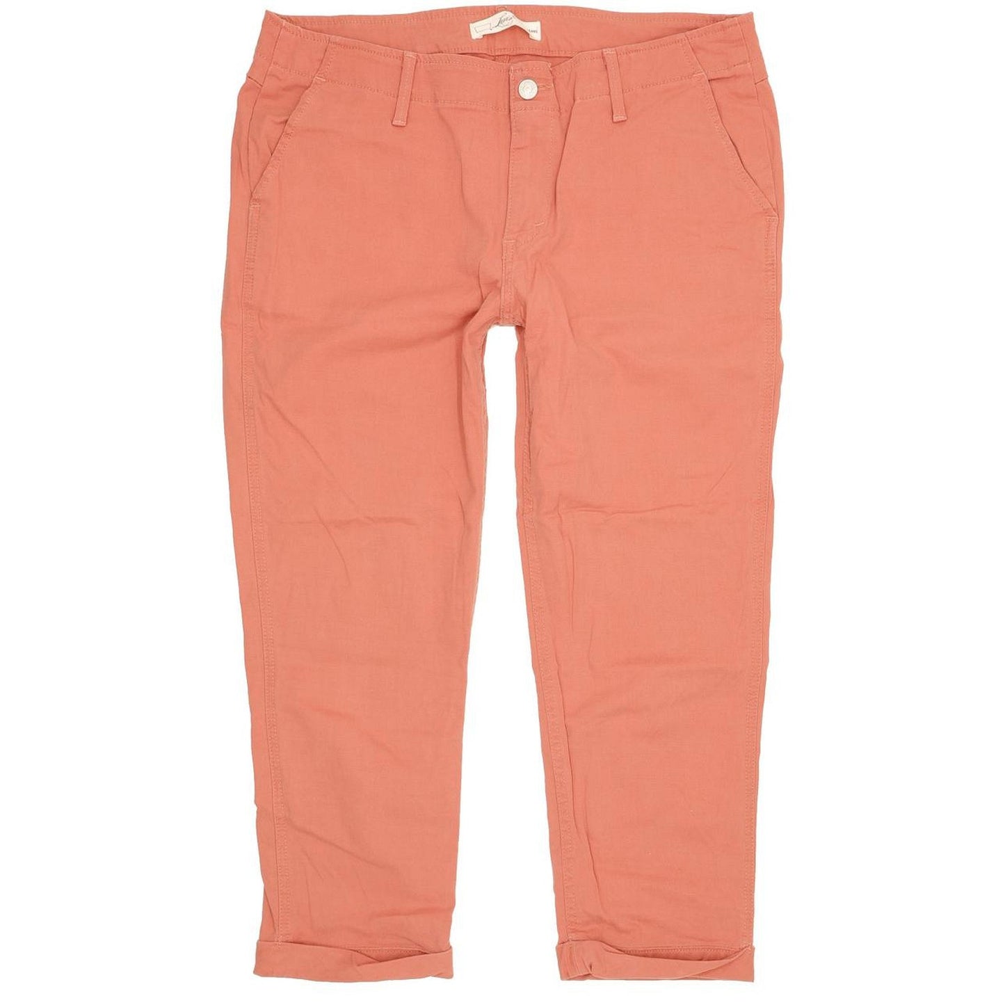 Levi's Pink Women Straight Regular Cropped Stretch Jeans W32 L30