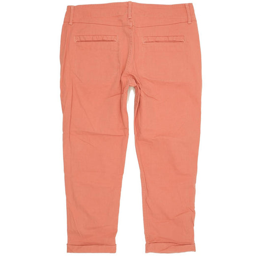 Levi's Pink Women Straight Regular Cropped Stretch Jeans W32 L30