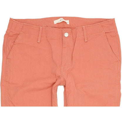 Levi's Pink Women Straight Regular Cropped Stretch Jeans W32 L30