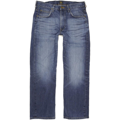 Lee Kent Men Blue Straight Regular Jeans W34 L30