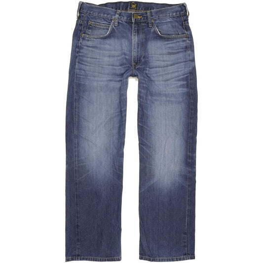 Lee Kent Men Blue Straight Regular Jeans W34 L30