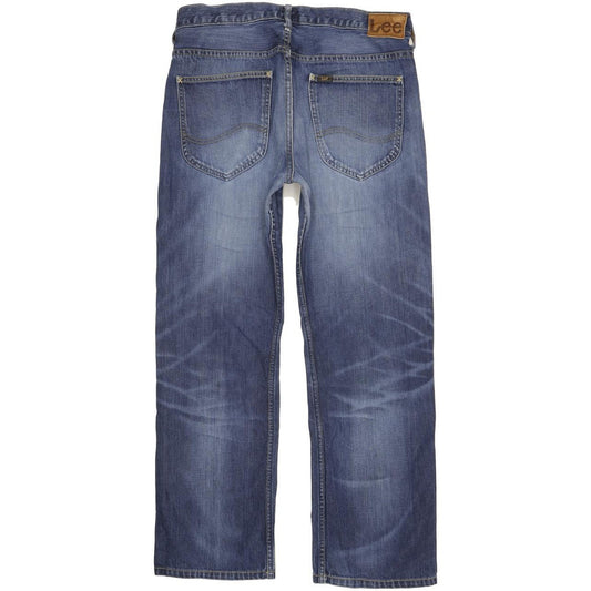 Lee Kent Men Blue Straight Regular Jeans W34 L30