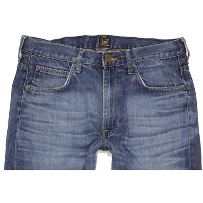 Lee Kent Men Blue Straight Regular Jeans W34 L30
