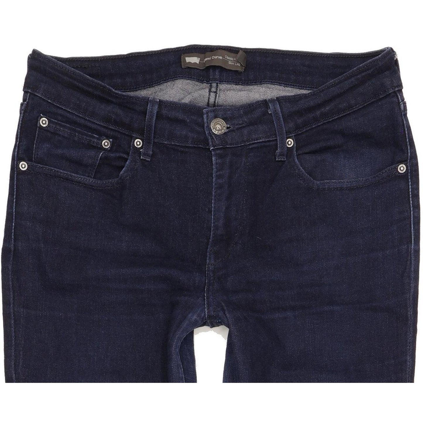 Levi's Demi Curve Women Navy Straight Classic Stretch Jeans W30 L32