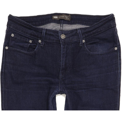 Levi's Demi Curve Women Navy Straight Classic Stretch Jeans W30 L32