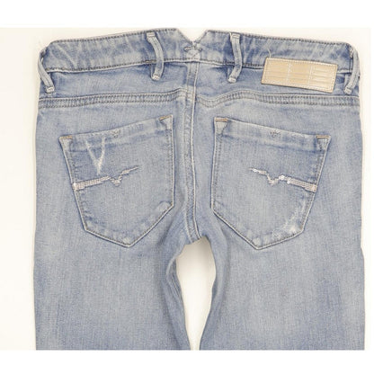 Diesel Cherick 008NM Women Blue Tapered Slim Stretch Jeans W25 L30