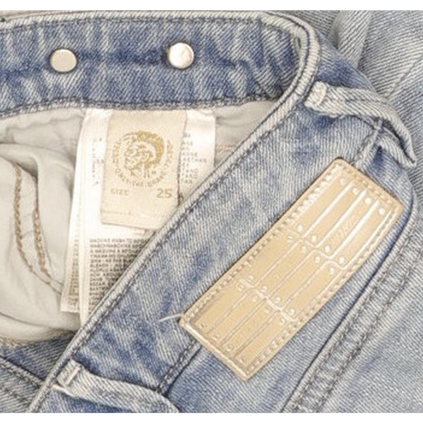 Diesel Cherick 008NM Women Blue Tapered Slim Stretch Jeans W25 L30