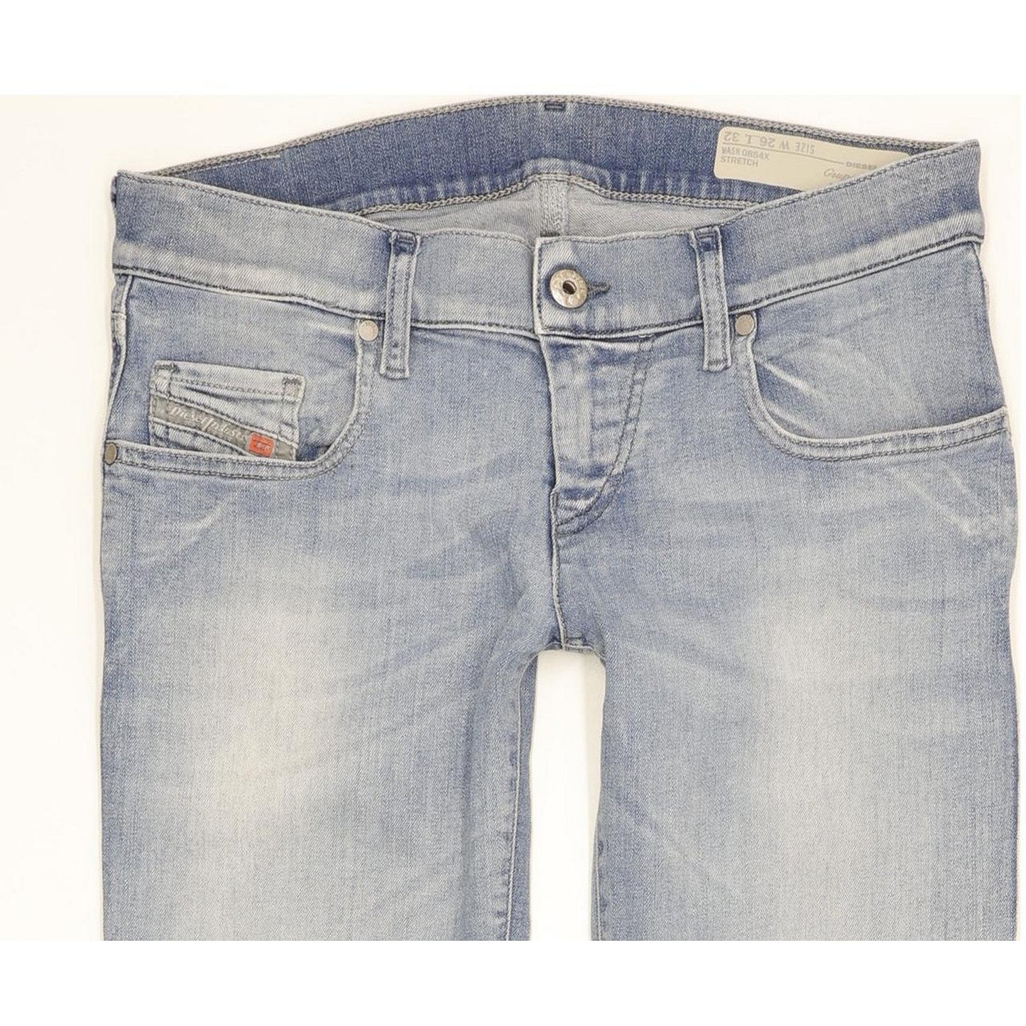 Diesel Grupee-Ankle Women Blue Skinny Slim Stretch Jeans W26 L32