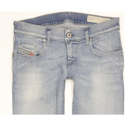 Diesel Grupee-Ankle Women Blue Skinny Slim Stretch Jeans W26 L32