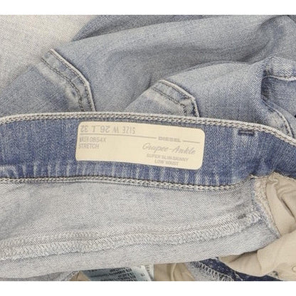 Diesel Grupee-Ankle Women Blue Skinny Slim Stretch Jeans W26 L32