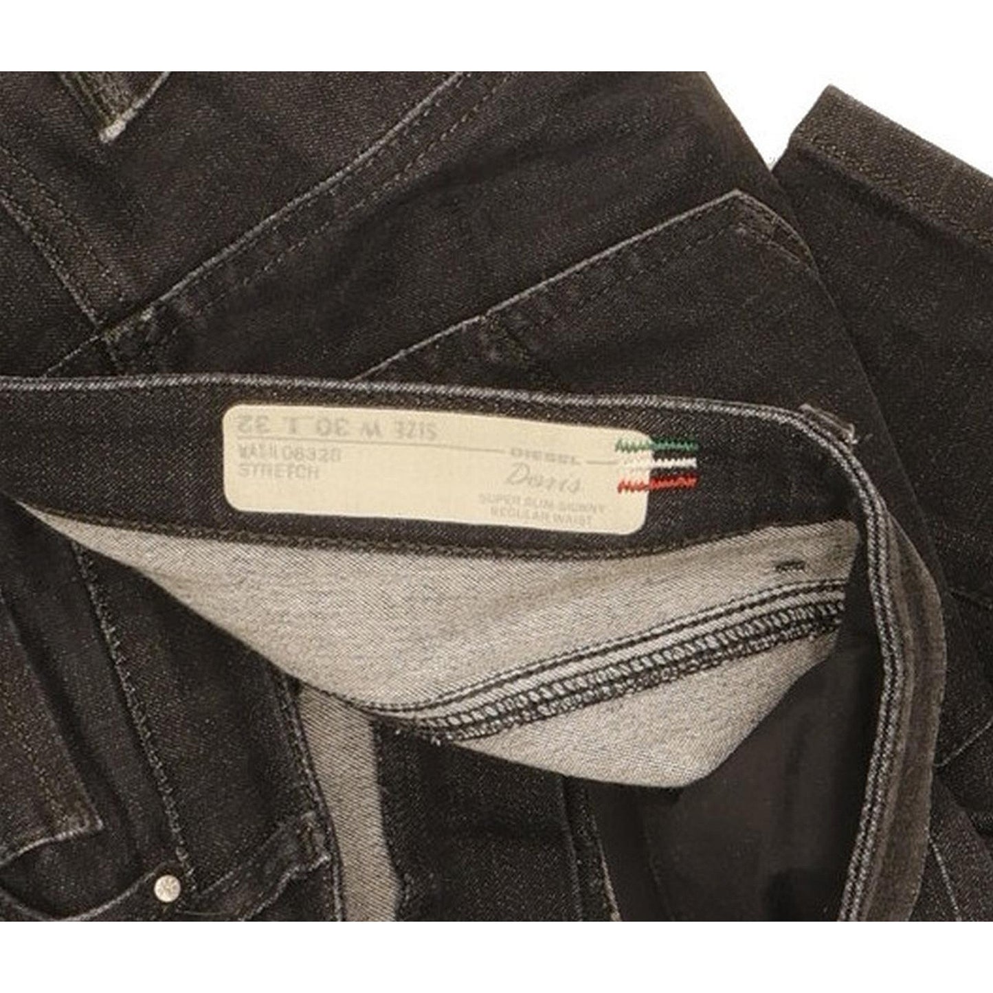 Diesel Doris 0832B Women Black Skinny Slim Stretch Jeans W30 L29