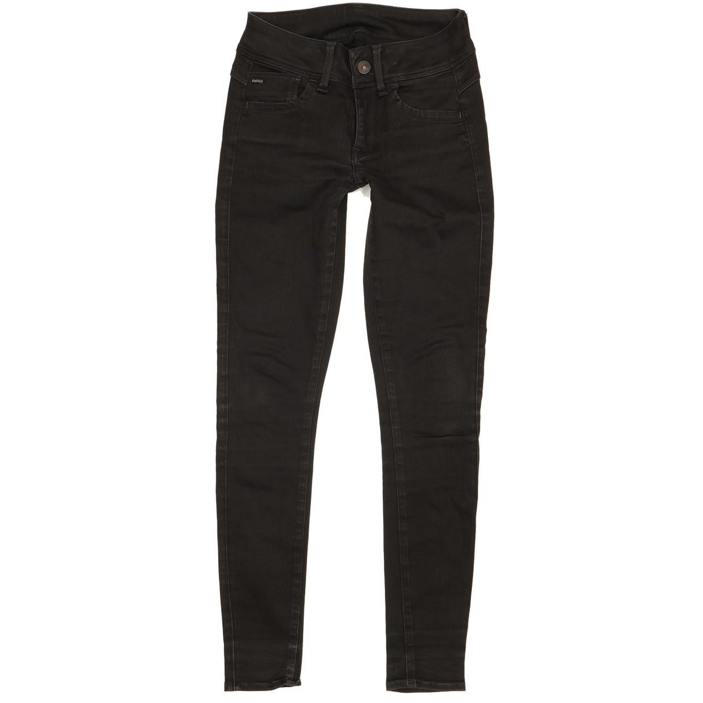 G-Star Lynn d-Mid Women Black Skinny Slim Jeans W26 L30