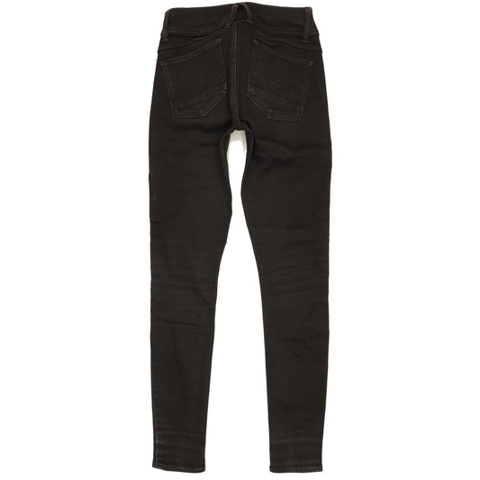 G-Star Lynn d-Mid Women Black Skinny Slim Jeans W26 L30