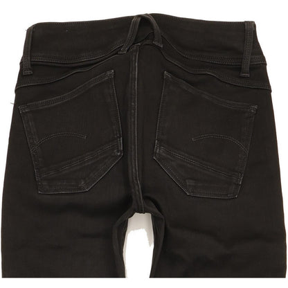 G-Star Lynn d-Mid Women Black Skinny Slim Jeans W26 L30
