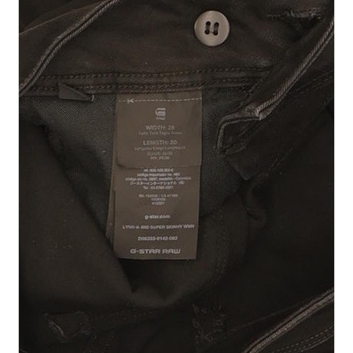 G-Star Lynn d-Mid Women Black Skinny Slim Jeans W26 L30