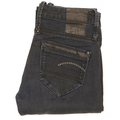 G-Star Women Navy Straight Slim Stretch Jeans W28 L30