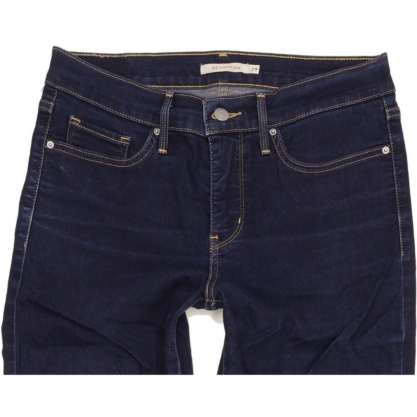 Levi's 312 Shaping Women Blue Straight Slim Stretch Jeans W29 L30