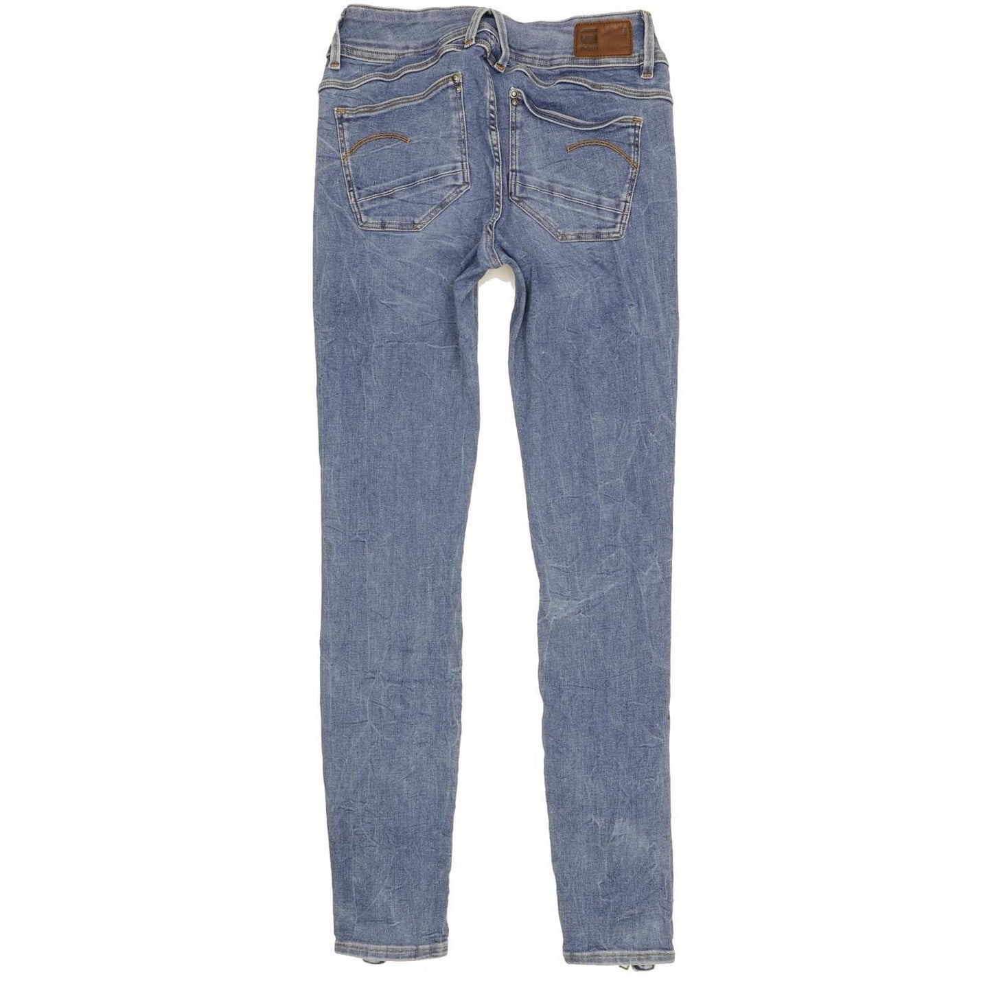 G-Star Lynn Zip Grip Women Blue Skinny Slim Stretch Jeans W24 L29