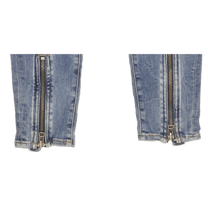 G-Star Lynn Zip Grip Women Blue Skinny Slim Stretch Jeans W24 L29