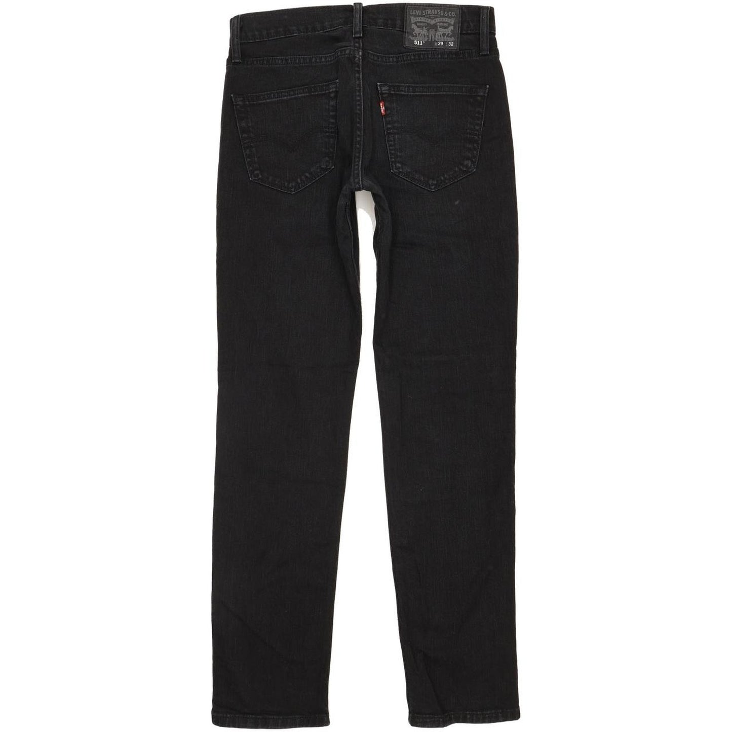 Levi's 511 Men Black Straight Slim Stretch Jeans W29 L31
