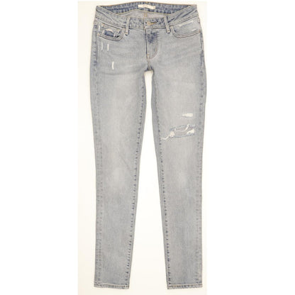 Levi's 711 Women Blue Skinny Slim Stretch Jeans W26 L32