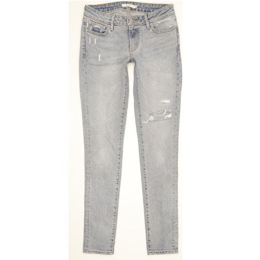 Levi's 711 Women Blue Skinny Slim Stretch Jeans W26 L32