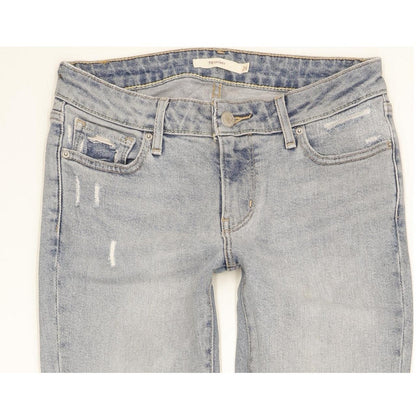 Levi's 711 Women Blue Skinny Slim Stretch Jeans W26 L32