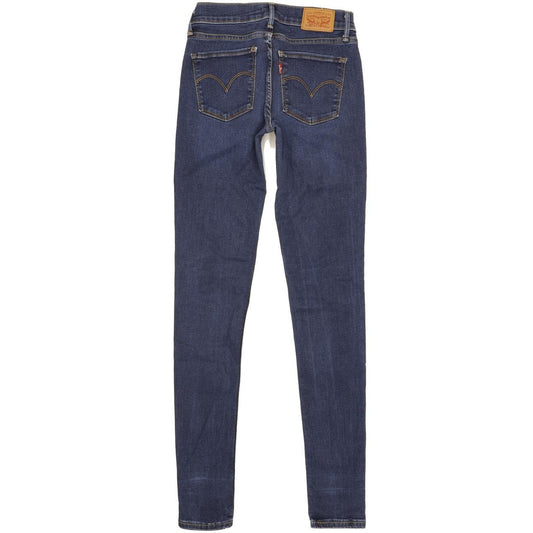 Levi's 710 Super Women Blue Skinny Slim Stretch Jeans W25 L31
