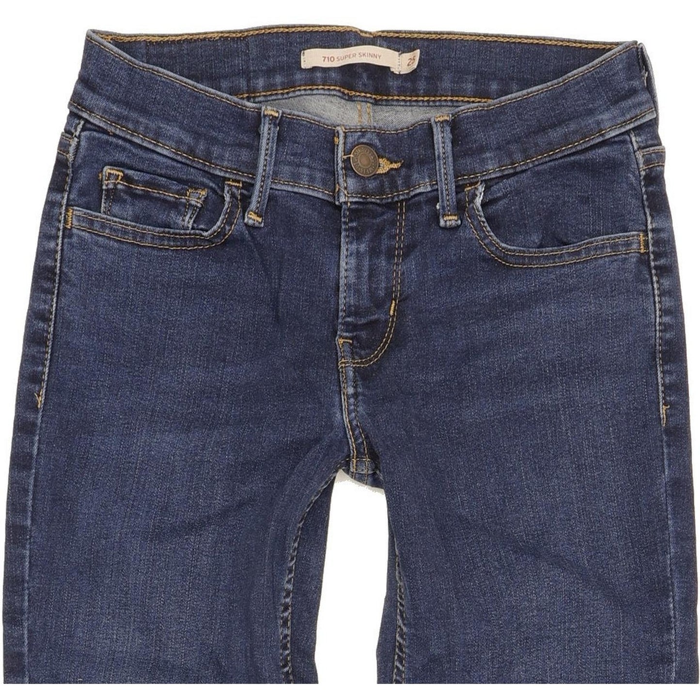 Levi's 710 Super Women Blue Skinny Slim Stretch Jeans W25 L31