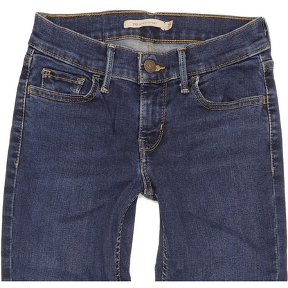 Levi's 710 Super Women Blue Skinny Slim Stretch Jeans W25 L31